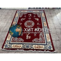 Китайский шерстяной ковер 0054009 Красный